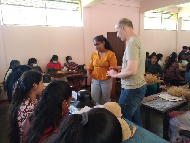 Second inspection by Australian representatives of the founders' hat production program related to the export production village program